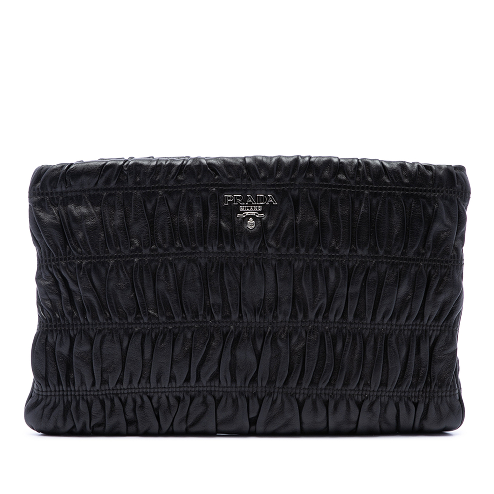 Pre-Loved Prada Nappa Gaufre Clutch